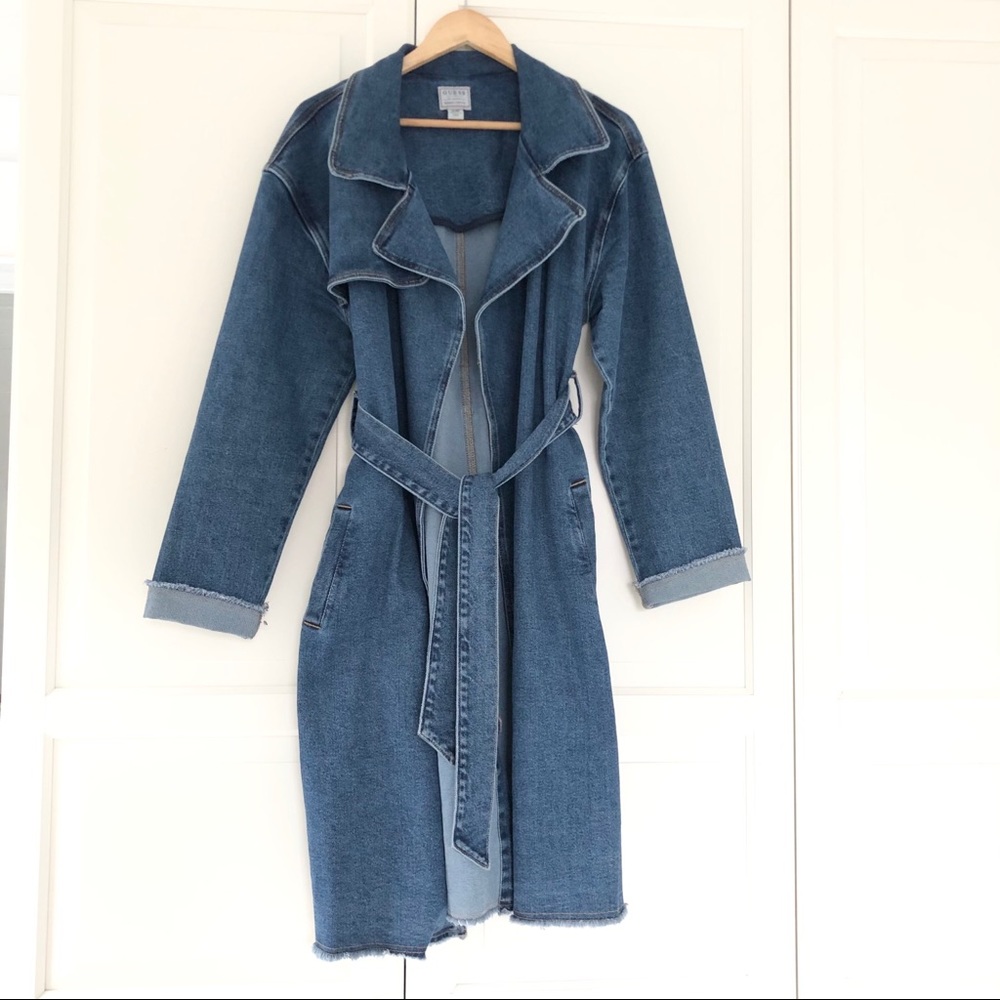 Guess denim trench coat
